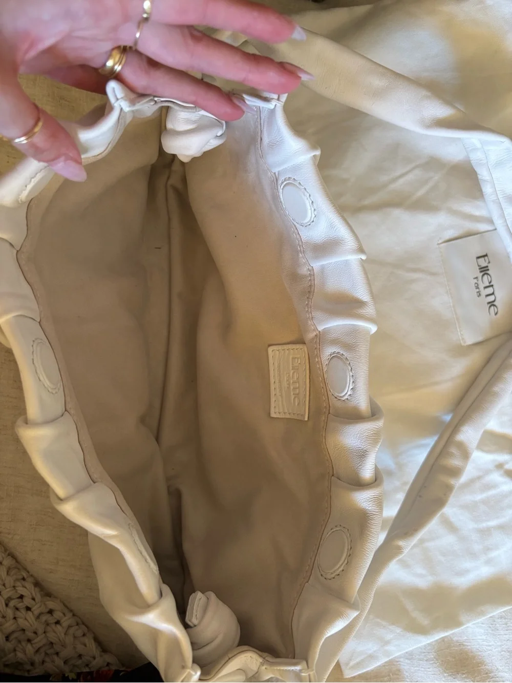 Elleme “Vague” leather shoulder bag